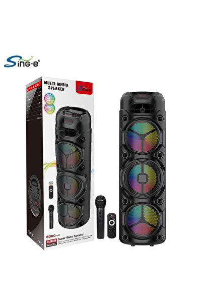 OEM Boxă Bluetooth Profesională ZQS8308 – LED RGB, Karaoke cu Microfon, Playe...
