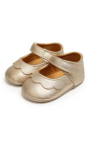 drool Pantofiori bebelus (Culoare: Auriu, Marime: 6-12 Luni)