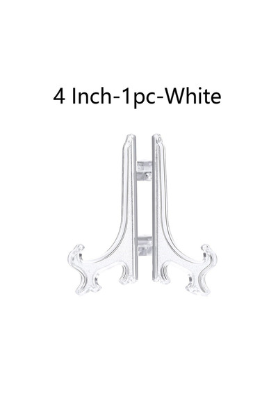 Choice3 4 Inch-1PC-White Plastic Acrylic Easels or Stand/Plate Holders to Dis...