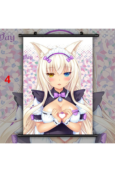 Choice13 40x50cm 4 NekoPara Vanilla Chocola Cinnamon Azuki Coconut Maple HD P...