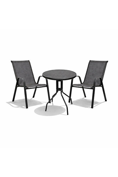 ANDROS Σετ (3 τεμάχια) Τραπέζι με 2 Καρέκλες 60x60x69εκ. GRDANDROS-RETZO-ANT ...