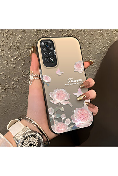 SLIMFELT Redmi Note 11/Note 11S Uyumlu Güzel Çiçek Baskılı, Sade ve Şık, Şok ...