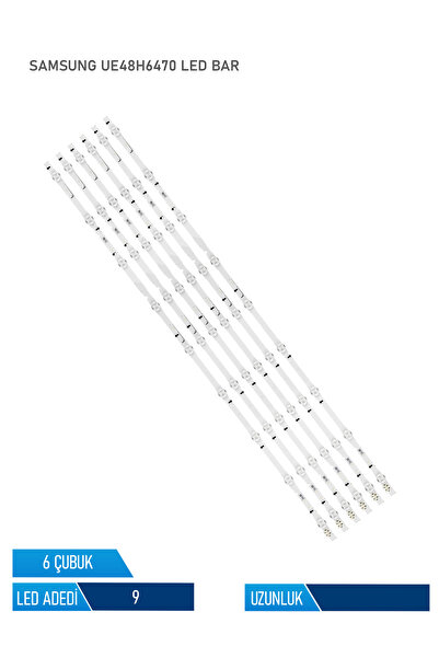 Samsung UE48H6470 Tv Led Bar 6 Parça 48 inc
