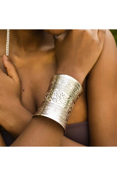 Choice1 SKU2 Exaggerated Punk Heavy Metal Cuff Open Bangles for Women Vintage...