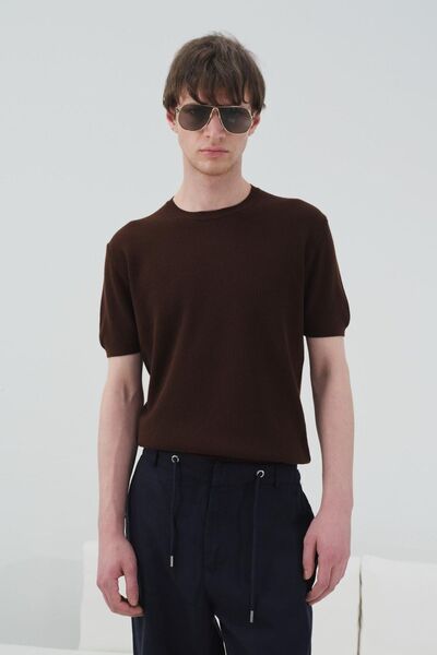 Hiccup GIESTO Tricou bărbătesc din bumbac cu guler rotund