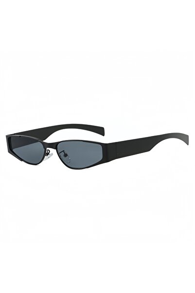 Choice3 Black Gray Fashionable Square Small Frame Metal Sunglasses for Men an...