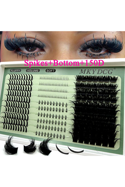 Choice1 MIX D 150DYX2 MKYDCG Lash Cluster Lash 100D/150D/200D Bottom+Thorn Cl...