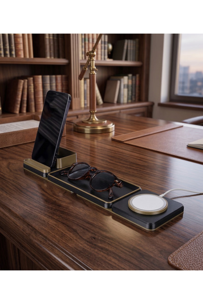 Meta ThreeD Premium Plus Series Antique Bronze - Black Themed Desktop Organiz...