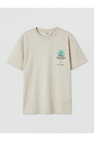 LC Waikiki Tricou de băieți cu guler rotund și imprimeu