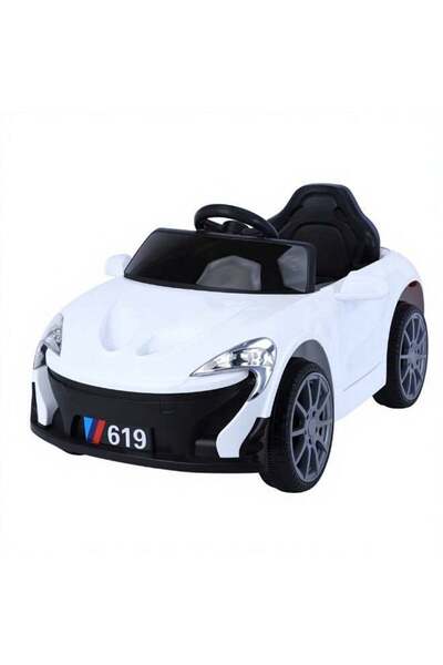 Fun Moment Kids Electric Car with Remote Control, LED Lights, and Music