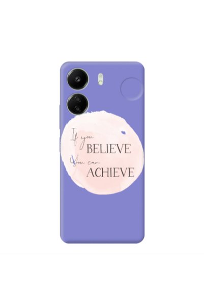 Other Xiaomi Redmi 13C If You Believe Purple Colored Silicone TPU Θήκη