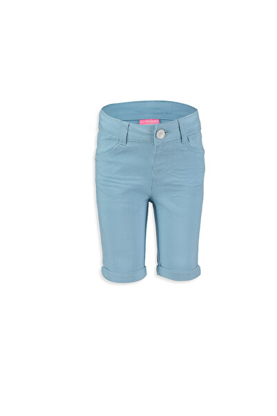 LC Waikiki Pantaloni scurți din twill pentru fete, cu talie medie