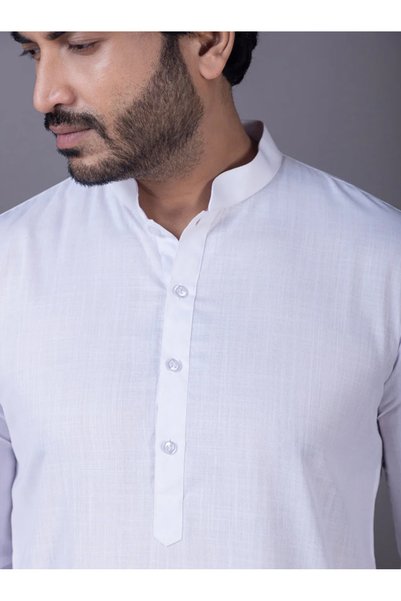 Devoiler Mens Plain Cotton Kurta Set