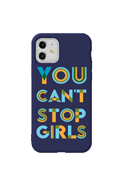 Other Apple iPhone 11 You Cant Stop Girls Dark blue Colored Silicone TPU Θήκη