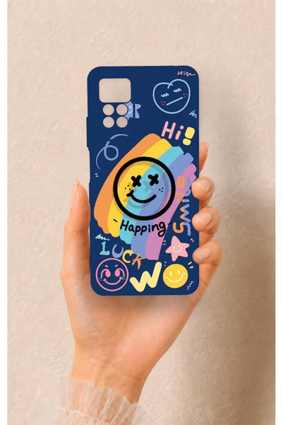 Vip Case Redmi Note 11 Pro 4g Compatible Happing Smile Patterned Silicone Case