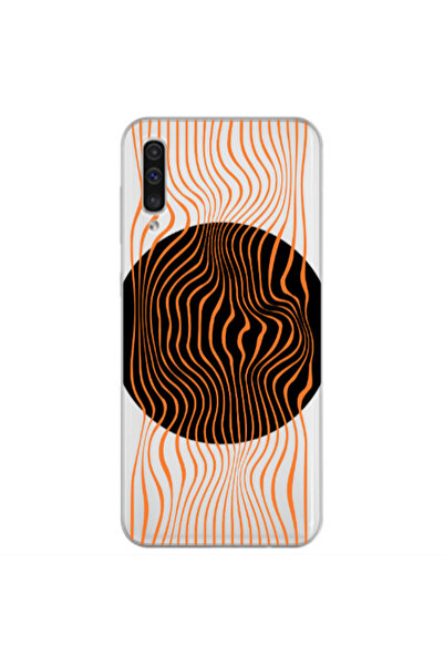 Other Samsung A70 Trapezoidal lines Transparent Silicone TPU Θήκη