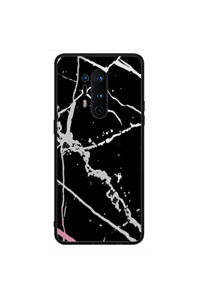 Other Xiaomi 8 pro Marble Cream Cracks Black Glossy Θήκη