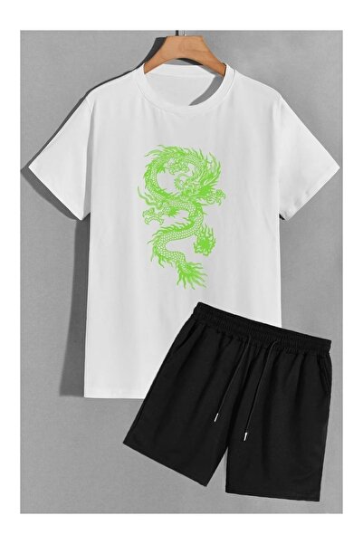 ZEMLİYA Sara Unisex Oversize Shorts Set Short Sleeve T-Shirt Comfortable Fit ...