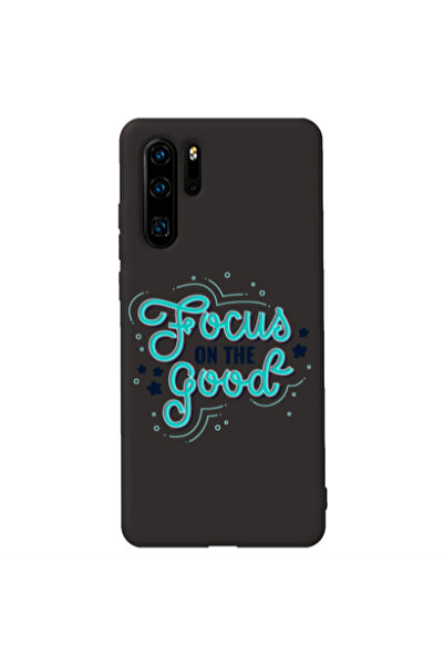 Other Huawei P30 Pro Focus On The Good Black Colored Silicone TPU Θήκη
