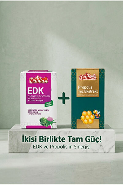 Arı damlası EDK Macun 230 g + Propolis Toz Ekstrakt 15 g | Enginar, Deve Dike...