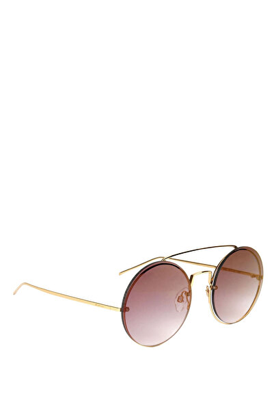 Hickmann Hi 3090 04B Gold Color Combined Women's Sunglasses