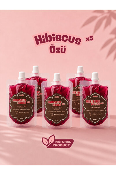 Sambo Pouch - HIBISCUS ÖZÜ 60ml - %100 Natural x5 Adet
