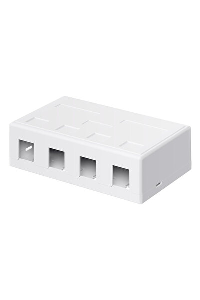 goobay Keystone κυτίο 79376 για 4x θύρες δικτύου, λευκό