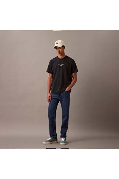 Calvin Klein Jeans Koyu Lacivert Erkek T-Shirt LV04RB824GCJM SS ACID WASH 20S CN