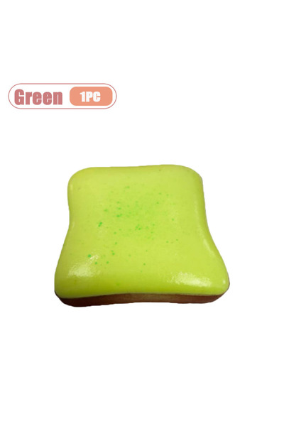 Choice3 Green-1PC Ultra Soft Slow Rising Cream Toast Squishy Realistic Food S...