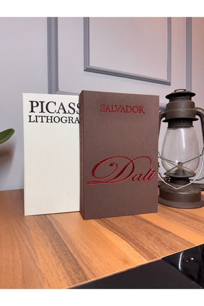 NAHİTA ATELİER TAŞ İŞLEMELİ PICASSO-DALİ KUMAŞ DEKORATİF KUTU