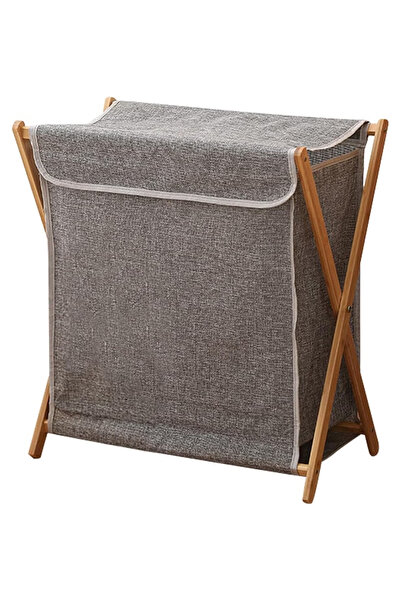 GGEROU Bamboo Laundry Basket Folding Clothes Basket Clothes Basket Bucket, St...