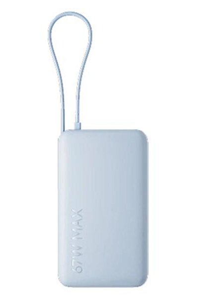Xiaomi Baterie externă de 10000 mAh, 67W, cu cablu USB-C integrat, albastru