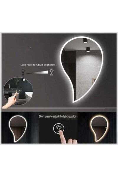 Generic led teardrop mirrors size 90×60 cm