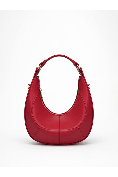 fular & bags Women's Hand and Shoulder Bag with Zipper Closure and Long Strap