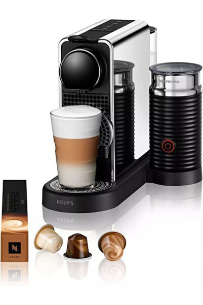 Krups CitiZ & Milk Pod Καφετιέρα Nespresso Πίεση 19bar με Αφρογαλιέρα Μαύρο Κ...