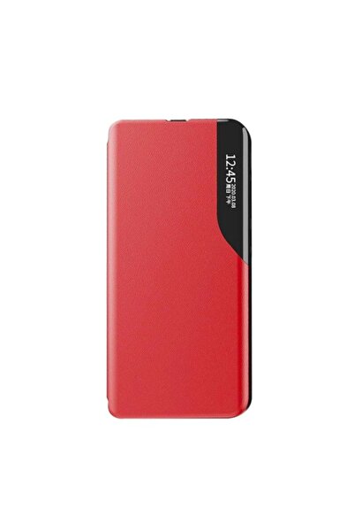 OEM Husă tip carte din piele roșie pentru Xiaomi Poco F3 / Mi 11i cu suport