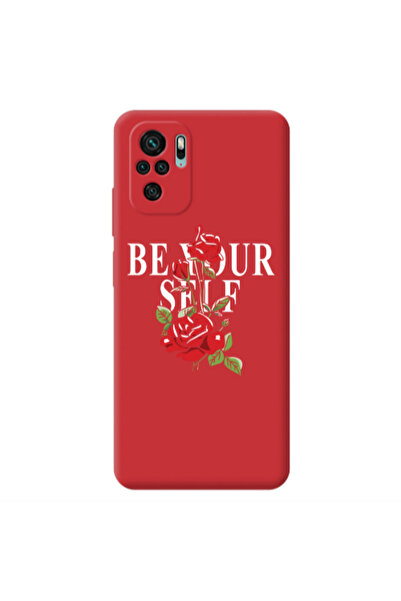 Other Xiaomi Redmi Note 10S Be Your Self Red Colored Silicone TPU Θήκη