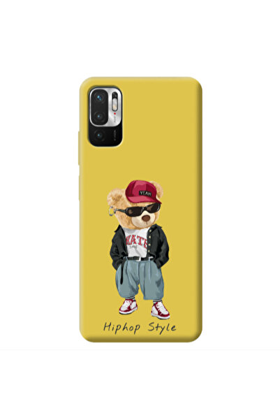 Other Xiaomi Redmi Note 10 Pro 5G Hip hop style Yellow Colored Silicone TPU Θήκη