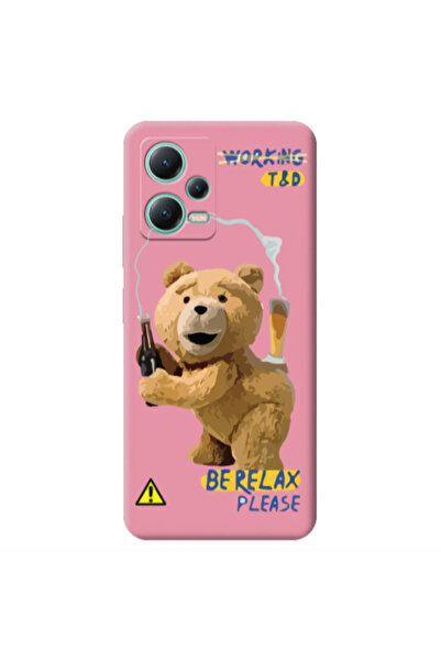 Other Xiaomi Redmi Note 12 Pro 5G Be Relax Pink Colored Silicone TPU Θήκη