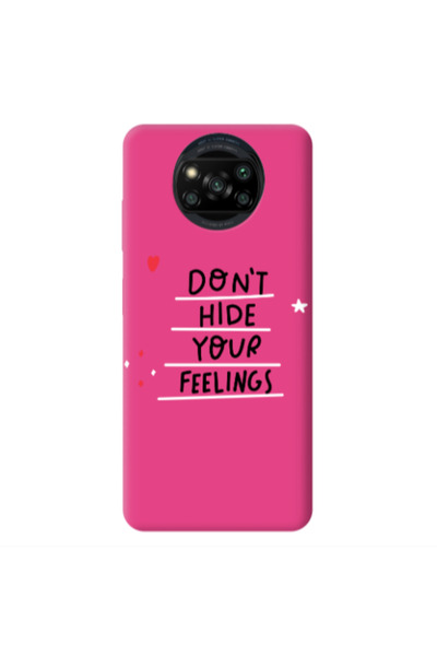 Other Xiaomi Poco X3 /X3 Pro Dont Hide Your Feelings Fuchsia Colored Silicone...