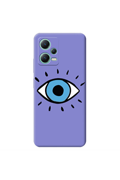 Other Xiaomi Redmi Note 12 Pro 5G Shining Eye Purple Colored Silicone TPU Θήκη