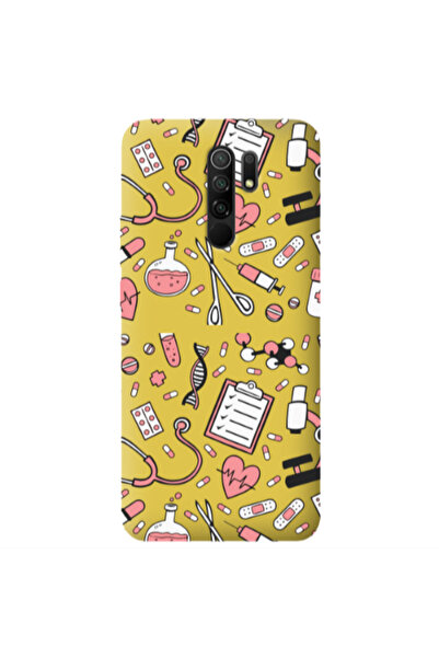Other Xiaomi Redmi 9 Laboratory Yellow Colored Silicone TPU Θήκη