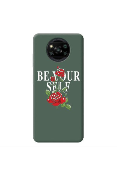 Other Xiaomi Poco X3 Pro Be Your Self Dark Green Colored Silicone TPU Θήκη