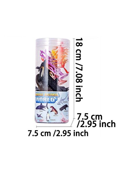 PLAYZO Sea Animal - Animal World set Of Bucket