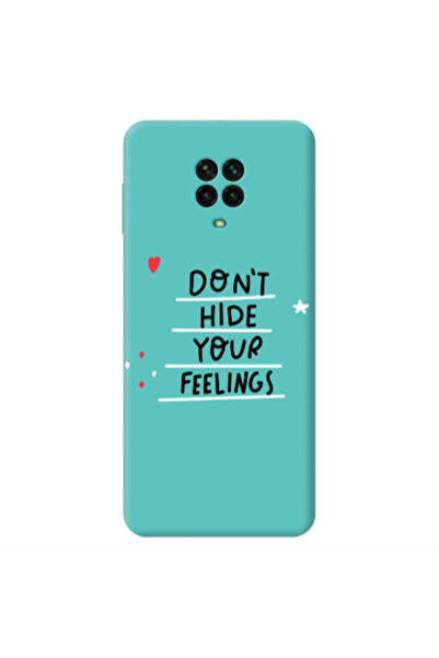 Other Xiaomi Redmi Note 9 Pro Dont Hide Your Feelings Turquoise Colored Silic...