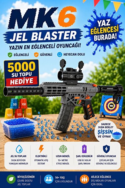 Mofy Baby MK6 Gel Blaster Su Topu Atan Oyuncak Şarjlı