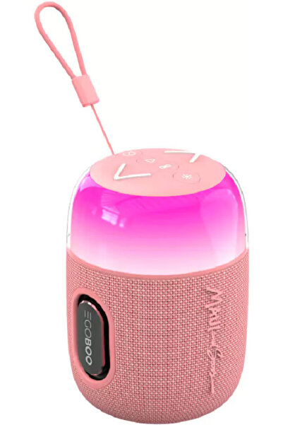 EGOBOO Φορητό Ηχείο Bluetooth με Ραδιόφωνο 124-Ροζ