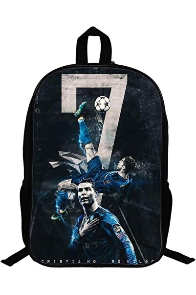 Generic C Ronaldo Children Backpack Daypack Schoolbag Teen Boys School Book bag
