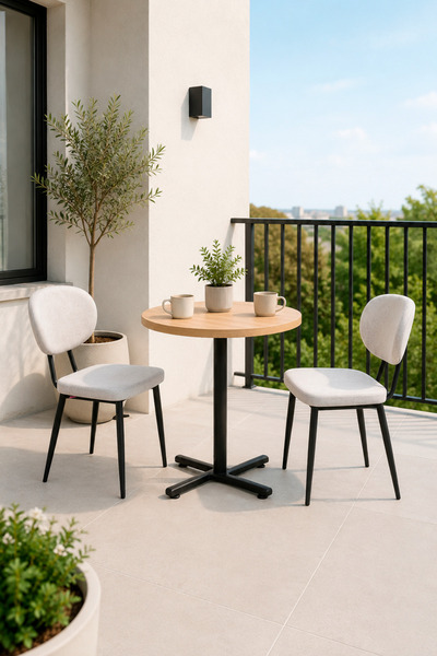 VİLİNZE Deniz Sandalye Payas Metal Ayak Mutfak Bahçe Balkon Bistro ve Cafe Ma...