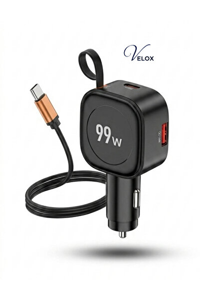 Bastec Car Charger Model Bc5 Total Power 99W Cable Length 65cm Type-C Extensi...